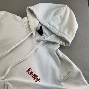KITH White Hoodie Tokyo Tower Japan Streetwear casual Preppy Cozy Trendy Men's L